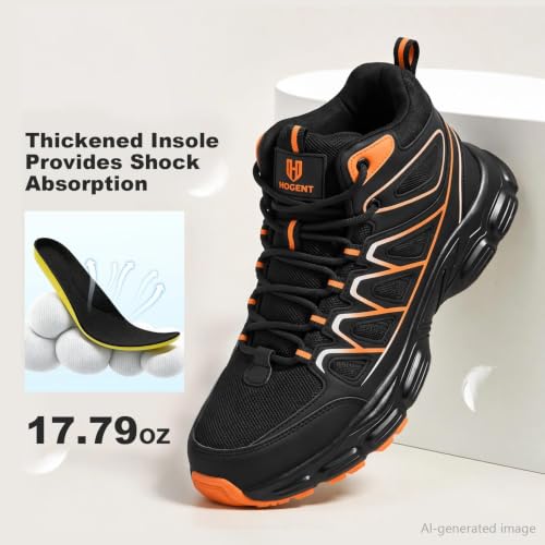 Image of Hogent Steel Toe Shoes for Men Women - Non Slip & Lightweight Work Shoes
