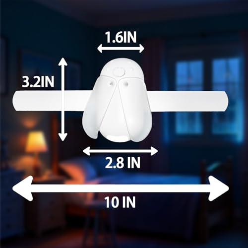 Image of Osuke Firefly Book Light,Cute Rechargeable Reading Light for Kids with Eye-Caring 3color Tone & Stepless Dimming,Portable Slap Bracelets Light for Study Read Camp Travel