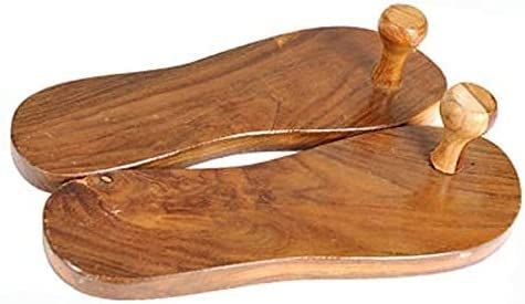 Wooden Khadau Wooden Chappal Wooden Sandals Handcrafted Wooden Khadau Traditional Wooden Sandal