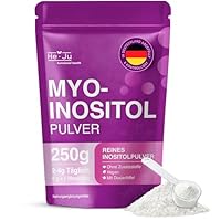 Myo-Inositol Pulver 250 g, 100% reines Inositol, hochdosiert 4000 mg pro Portion, vegan & geschmacksneutral, inkl. Dosierlöffel