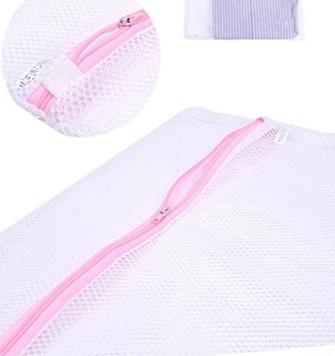 Spartan 6789 Fabric Protective Mesh Net Zippered Washing Machine Wash Laundry Bag (Multicolour, Pack of 2) 1