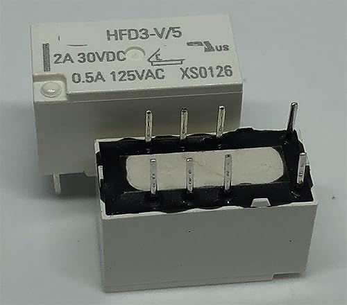 Relé HFD3-V 5 con conmutación estable de 8 pines para PCB