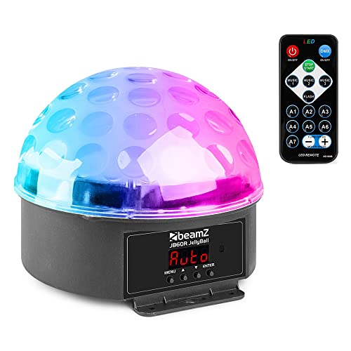 BeamZ JB60R Jelly Ball Effet Lumineux 6 x 1W LED, 5 Canaux DMX, 82 Faisceaux Rotatifs, Mode...