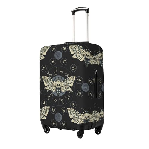 Travel Luggage Cover Spandex Suitcase Protector Bag,Butterfly Zodiac Circle Double-Sided Printed Fits 18-32 Inch Luggage, Suitcase Sleeve For Kid And Adult,Medium2