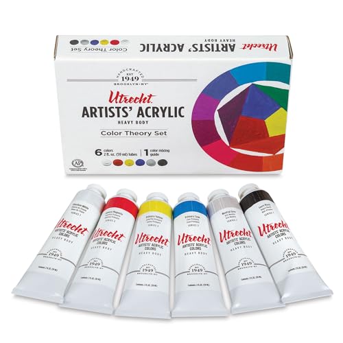 Utrecht Artists Acrylic Paints - Set of 6 Color Theory 59 ml