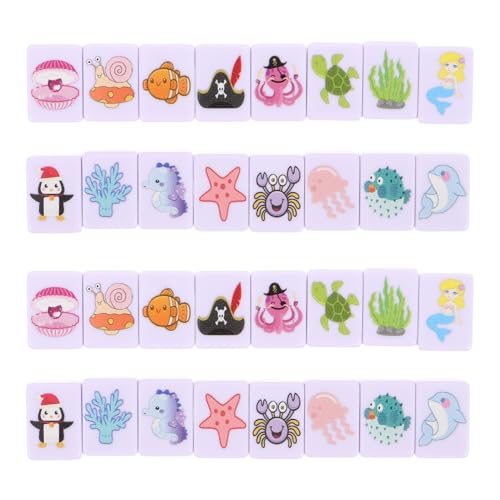 Juego de Mesa con 48 Fichas de Animales Marinos para 2 Jugadores miniatura 1