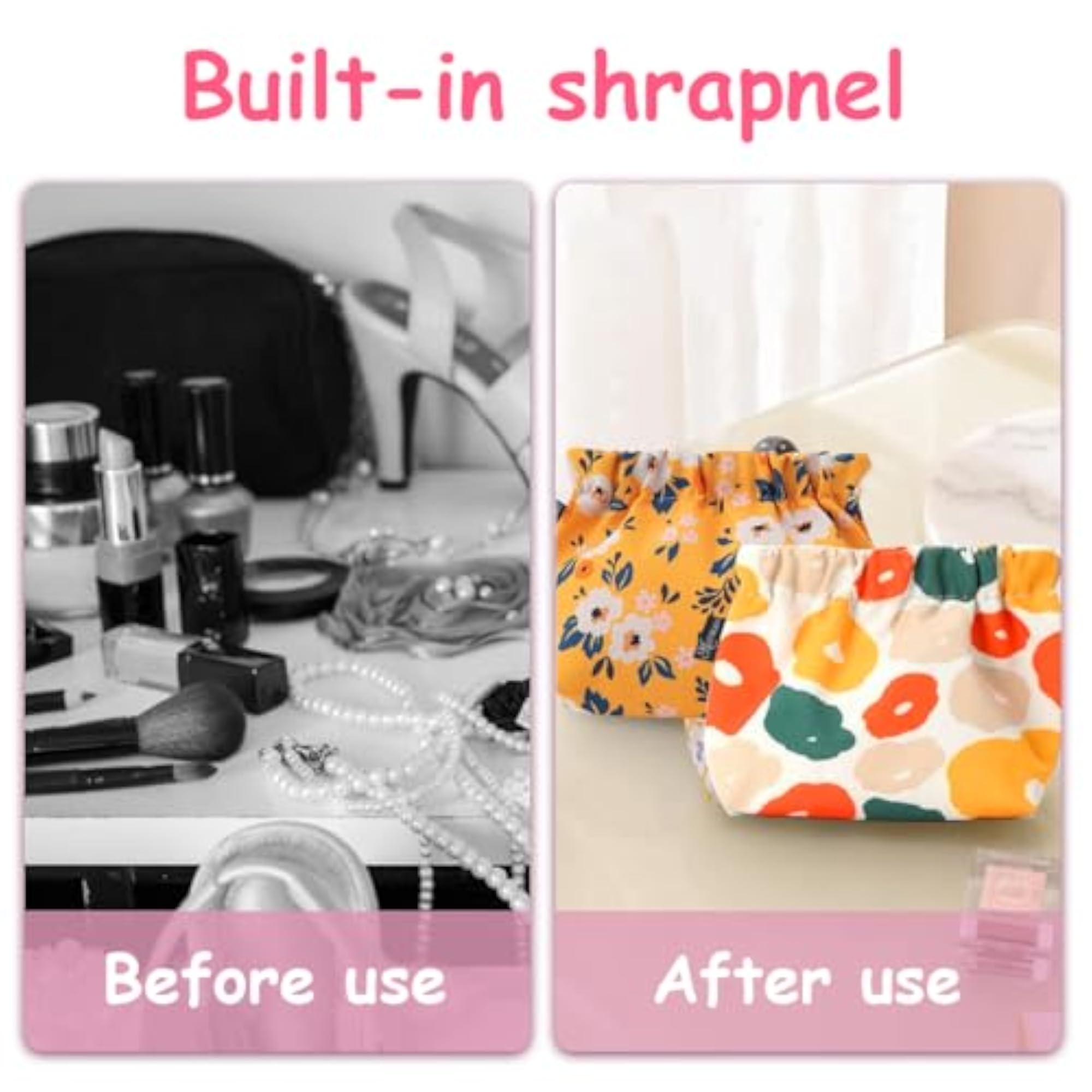6 Pcs Makeup Small Pouches Coin Purse Set