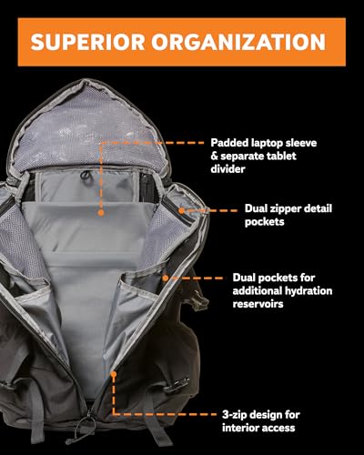 Mystery Ranch 2 Day Backpack – Tactical Daypack with Easy Access & Padded Computer Sleeve – Hummus, L/XL view 4