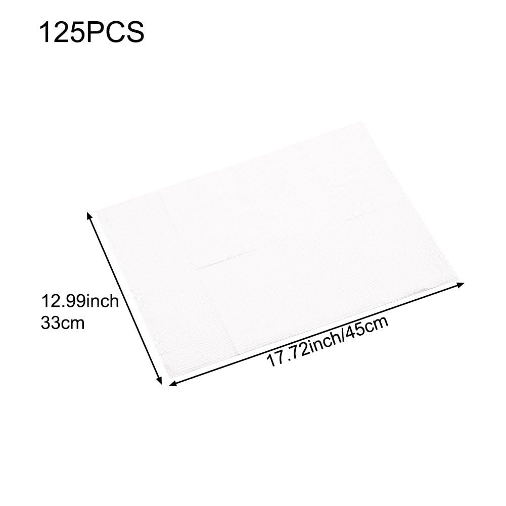 Bavoirs Dentaires Jetables, 125 Pièces, Feuille De Bavoirs De Tatouage pour Salon De Manucure, Couvertures De Table De Tatouage, Tampon Propre, sous-Tapis Imperméable, Hygiène pour Dentaire