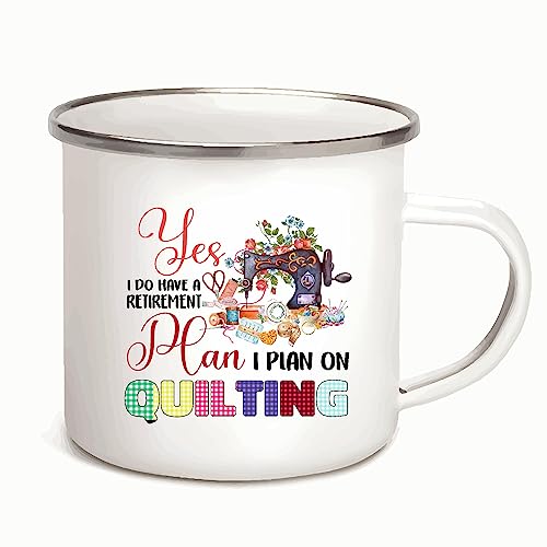 Retirement Gift Idea for Quilting Enthusiasts Graphic 12oz
