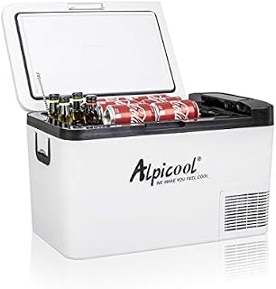 Alpicool K25 25 Liter Portable Car Fridge Freezer 12/24V Car Refrigerator Cooler Box,Electric Mini Fridge Freezer for Camping Campervan, Vehicle, Truck, RV, Boat, Travel, Pinic, -20°C-20°C