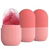 3 Pièces Glacon Visage Rouleau Reutilisable,ice Roller Massage Face,Soins Visage,Dégonflement,Essentiel pour Une Peau Radieuse