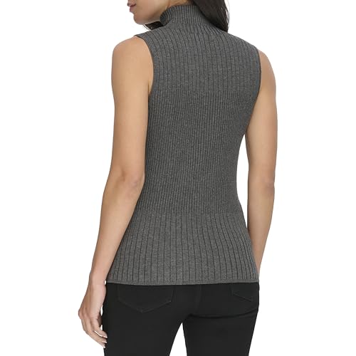 Calvin Klein Women's Mock Neck Sleeveless Sweater4
