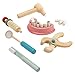 PlanToys® Pretend Play Dentist Toy Set for Kids | Wooden Doctor Kit with Teeth Model, Dental Tools, and Bag | Educational Toy for Toddlers | Encourages Imaginative Role Play