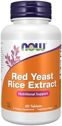 NOW Supplements, Red Yeast Rice (Monascus purpureus) 1,200 mg, Nutritional Support, 60 Tablets