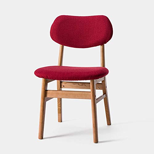 ZZP Modern Furniture Housewares Wooden Folding Chairs for Cafe,Bistro,Dining,Restaurant,A,rojo