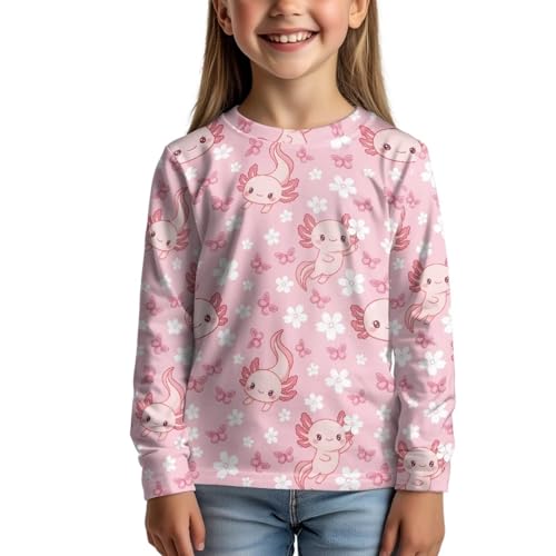 Image of Uourmeti Girls Graphic Tees Long Sleeve T Shirts for Teens Casual Tshirts Junior Sportswear Fall Tops