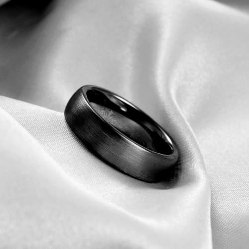 Basic 4mm/6mm/8mm Silver/Black/Gold Tungsten Carbide Ring Wedding Band for Men Women Matte Finish Comfort Fit Size 5.5-124
