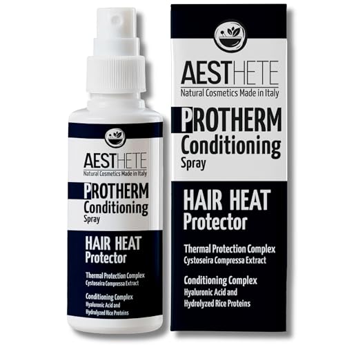 Protecteur de Chaleur pour Cheveux Avec Thermal Protection Complex Spray Thermoprotecteur Cheveux 95% Naturel Heat Protector Hair Pour Cheveux Lisses Bouclés Anti-Frisottis Protection UV 100ml