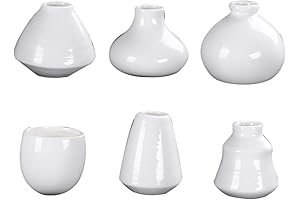 Magnetic Plant Pots - Milisten 6Pcs Flower Vase Refrigerator Magnet Wall Mounted Vase