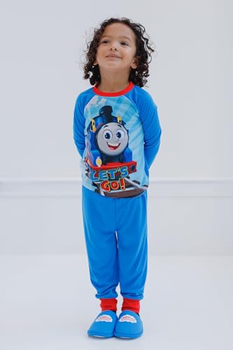 THOMAS & FRIENDS Pajama Shirt Pants and Slippers 3 Piece Sleep Set Toddler to Little Kid2