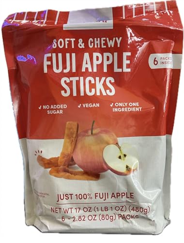 SnackYard Fuji Apple Sticks 6-2.82 oz net wt 17 oz (Pack of 1, 17...