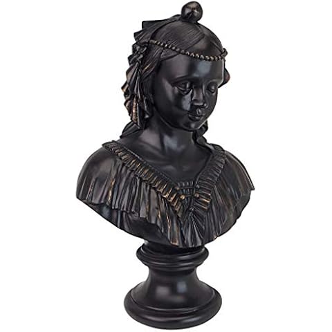Design Toscano Black Bronze Sculptural Bust Cover
