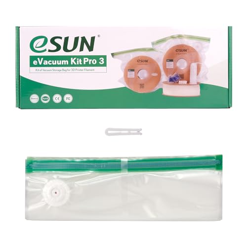 Image of eSUN 3D Printing Filament Vacuum Storage Bag, Spool Storage Sealing Bags Dust Proof Humidity Resistant for Keeping Filament Dry, 5 Vaccum Bags Only