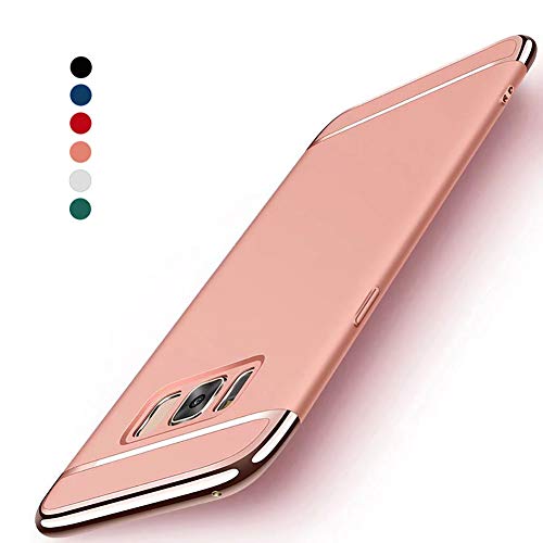 NAISU Galaxy S8 (NOT Plus) Case, Galaxy S8 Back Cover, Ultra Slim & Rugged Fit Shock Drop Proof Impact Resist Protective Case, 3 in 1 Hard Case for Samsung Galaxy S8 - Rose Gold