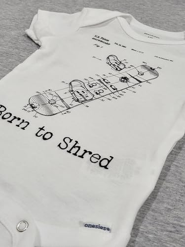 Snowboarding Patent - Baby Boy Girl Clothes Infant Bodysuit Funny Cute Newborn3