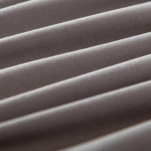 Wodoodporny ochraniacz na materac na łóżko podwójne, pikowany z mikrofibry, ze stretchem o głębokości 28 cm, pasuje do materacy 150 x 200 cm, szary kolor - najwyższa ochrona i komfort