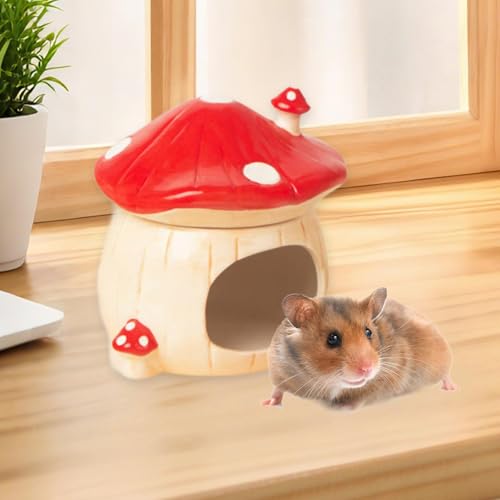 Abri pour cobayes et hamsters - Solution anti-stress rouge - 6