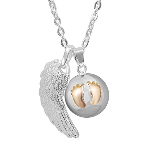 EUDORA Harmony Bola Women Pendant Necklace Musical Sounds Bell Pregnancy Long Chain 35