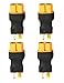 Readytosky XT60 Female to Male T Plug Connector Adapters No Wires RC LiPo Battery Connectors for Deans Male Connector to XT60 Female(4PCS)