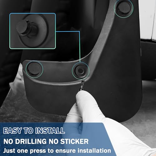Image of 2025 Upgraded Mud Flaps for Tesla Model 3 Highland (2024 & 2025) - No Drilling, Easy Install Splash Guards - All-Weather Fenders for Tesla Model 3 Accessories