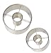 Ateco Stainless Steel Donut Cutter Set of 2 : Ø 2 1/2'' and 3 1/2''.