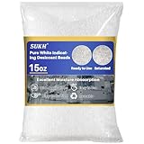 Sukh Pure White Silica Desiccant Beads 430G - Indicating Silica Gel Beads Drying Silicone Beads Reusable Desiccant Dehumidifier for Camera,Electronic,Books,Documents,Clothes,Painting,Jewelry