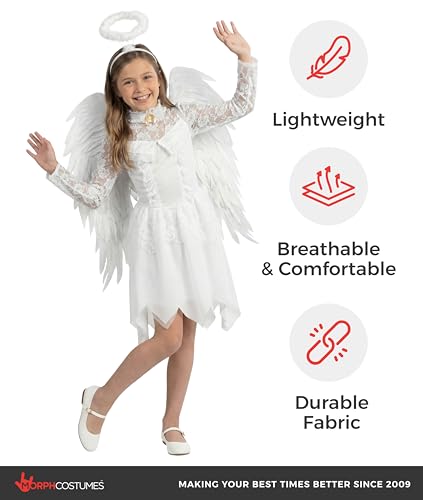 Disfraz Ángel Blanco para Niñas miniatura 4