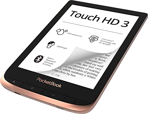 PocketBook e-Book Reader 'Touch HD 3' (16 GB di memoria; Display E-Ink Carta da 6 (15,24 cm), SMARTlight; Wi-Fi; Bluetooth), in rame Spicy