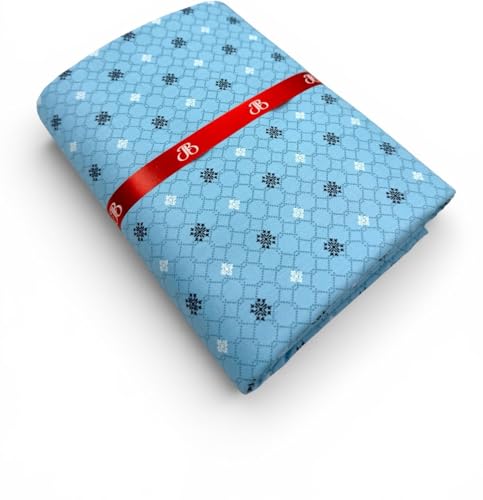 Image of JHABAK'S Unstitched Print Shirt Fabric for Men - Polycotton Material - 2.25Meter Shirt Piece Cloth