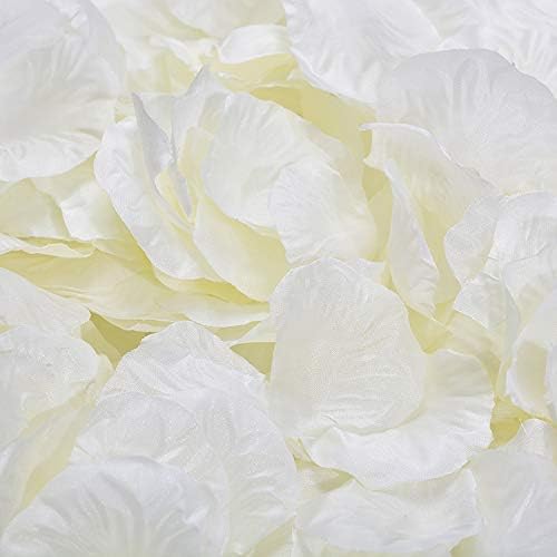 2000 Pcs Silk Artificial Rose Petals Wedding Flower Decoration (Red & Dark)