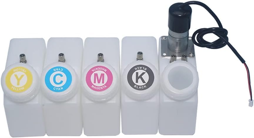 1Set 250ml 5 Colors Ink Tank System Ink Bottle System with Stirring for Bulk Ink System for R1300 L1800 Series Printer