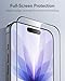 ESR 3 Pack of iPhone 17/ iPhone 16 Pro Screen Protector, Military-Grade Shatterproof, 9H Hardness, Full Coverage Tempered Glass with Ultra Fit Tray