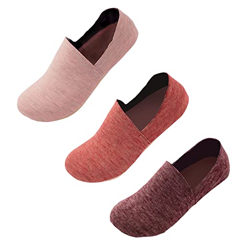 Image of No Show Cushion Lounge Slipper Sock for Women with Anti-Skid Bottom and Heel Grippers