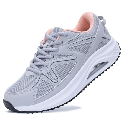 Autper Womens Walking Shoes Arch Support Orthotic Sneakers Tennis Shoes for Plantar Fasciitis Pain Relief US 6-11