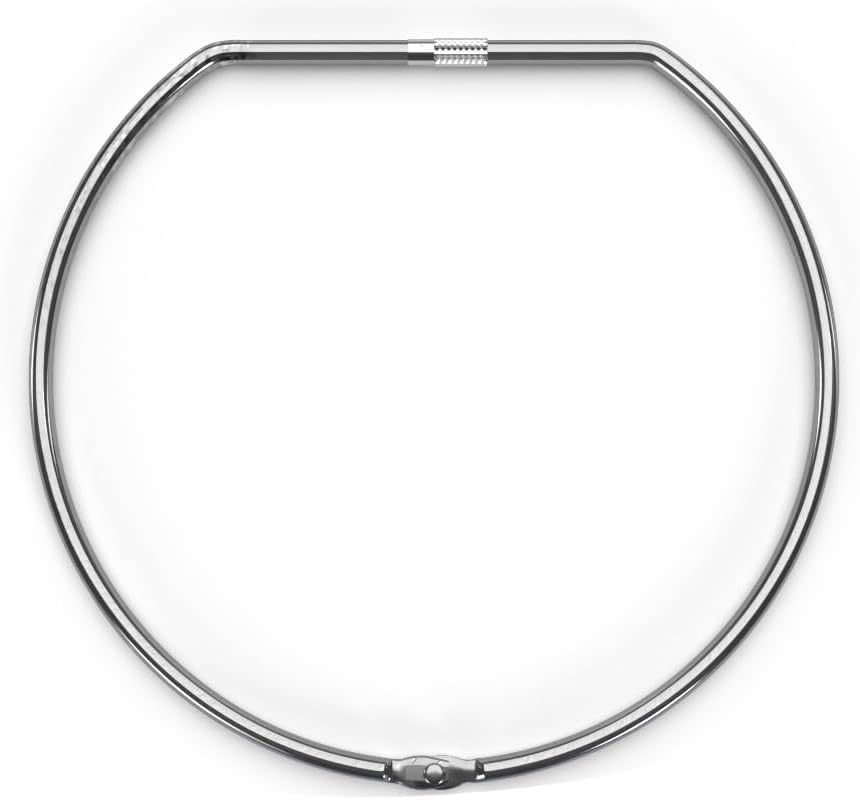 Heavy Duty Metal Jailer's Ring, 15 cm Diameter, 3-Pack, Hinged with Screw Clasp