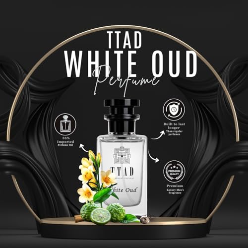 Image of TTAD Men White Oud Luxury Perfume for Men 100ml | Long Lasting Arabic Eau De Parfum | Premium Oud Fragrance with Lemon, Iris & Agarwood Notes | Elegant Daily & Evening Perfume for Men