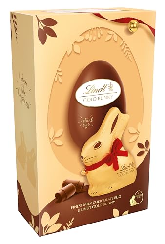 Lindt Gold Bunny Milk Chocolate Easter Egg Extra Large, 360G - Contains Gold Bunny - Easter Gift