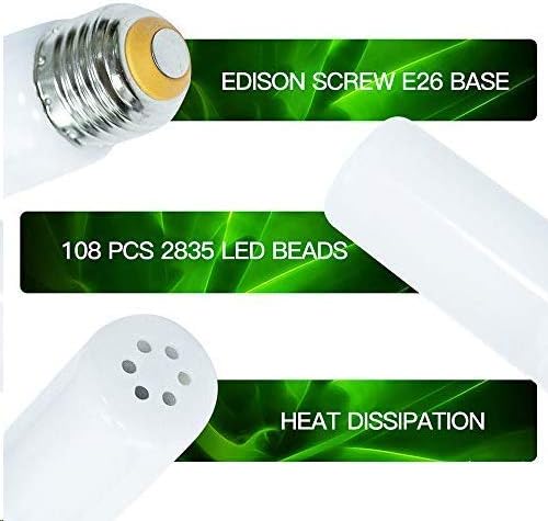 OMK Sunlight Forest - Green LED Christmas Flame Light Bulb Decorations - E26 E27 4 Modes with Upside Down Effect Simulated Atmosphere Lighting for Indoor Outdoor Holiday Party Gifts