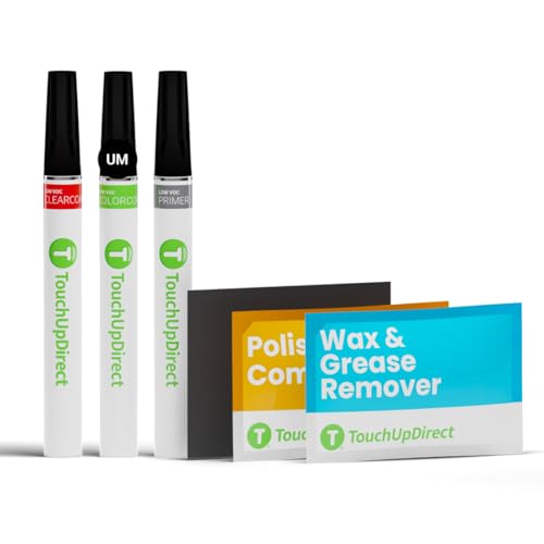 TouchUpDirect UM Agate Black Compatible with Ford Exact Match Touch Up Paint Brush - Platinum Kit